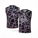 Training Shirt Paris Saint-Germain Without Sleeves 2025-2026 Black Pink