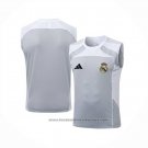Training Shirt Real Madrid Without Sleeves 2025-2026 Grey White