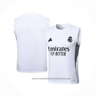 Training Shirt Real Madrid Without Sleeves 2025-2026 White