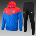 Windbreaker Suit Paris Saint-Germain 2024-2025 Blue Red