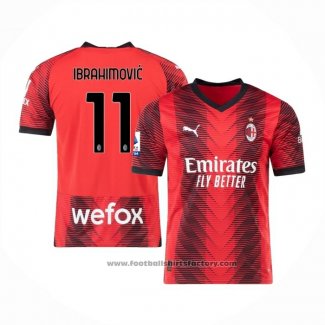 AC Milan Player Ibrahimovic Home Shirt 2023-2024