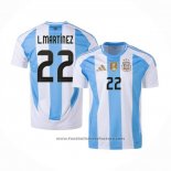 Argentina Player L.martinez Home Shirt 2024