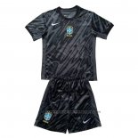 Brazil Away Goalkeeper Shirt Kids 2024