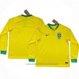Brazil Home Shirt Long Sleeve 2022
