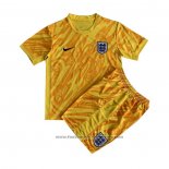 England Goalkeeper Shirt Kids 2024 Yellow