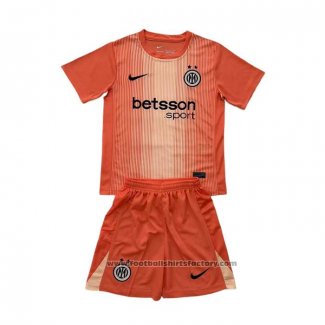Inter Milan Goalkeeper Shirt Kids 2025-2026 Orange