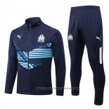 Jacket Tracksuit Olympique Marseille 2022-2023 Blue Oscuro