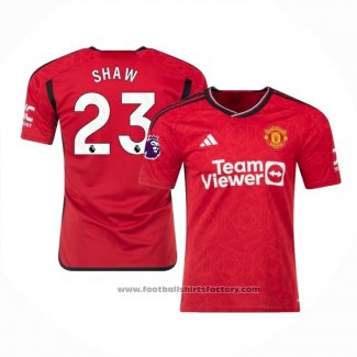 Manchester United Player Shaw Home Shirt 2023-2024