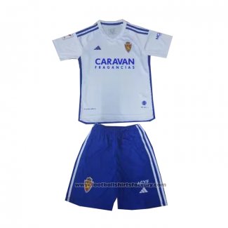 Real Zaragoza Home Shirt Kids 2023-2024