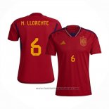 Spain Player M.llorente Home Shirt 2022
