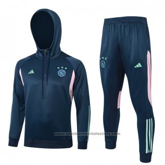 Sweatshirt Tracksuit Ajax Kids 2023-2024 Blue