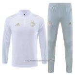 Sweatshirt Tracksuit Algeria Kids 2023-2024 White