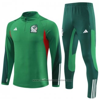 Sweatshirt Tracksuit Mexico Kids 2023-2024 Green