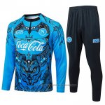 Sweatshirt Tracksuit Napoli Kids 2025-2026 Blue