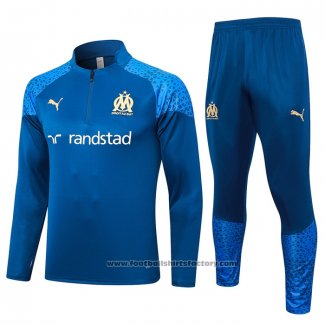 Sweatshirt Tracksuit Olympique Marseille Kids 2023-2024 Blue
