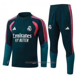 Sweatshirt Tracksuit Real Madrid Kids 2026-2027 Green