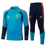 Sweatshirt Tracksuit Spain Kids 2026-2027 Blue