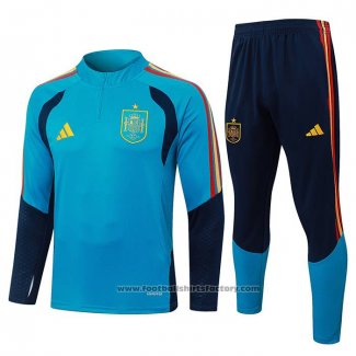 Sweatshirt Tracksuit Spain Kids 2026-2027 Blue