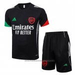 Tracksuit Arsenal Short Sleeve 2025-2026 Black - Shorts