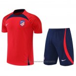 Tracksuit Atletico Madrid Short Sleeve 2022-2023 Red - Shorts