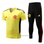 Tracksuit Flamengo Short Sleeve 2022-2023 Yellow