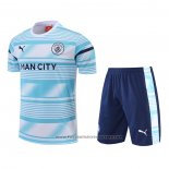 Tracksuit Manchester City Short Sleeve 2022 Blue - Shorts