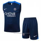 Tracksuit Paris Saint-Germain Without Sleeves 2025-2026 Blue