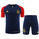 Tracksuit Spain Short Sleeve 2023-2024 Blue - Shorts