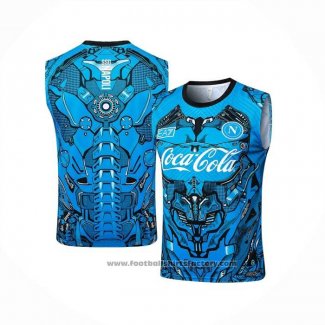 Training Shirt Napoli Without Sleeves 2025-2026 Blue