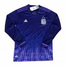 Argentina 3 Star Away Shirt Long Sleeve 2022
