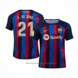 Barcelona Player F.de Jong Home Shirt 2022-2023