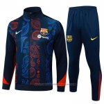 Jacket Tracksuit Barcelona 2024-2025 Red and Blue