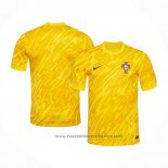 Portugal Goalkeeper Shirt 2024 Yellow