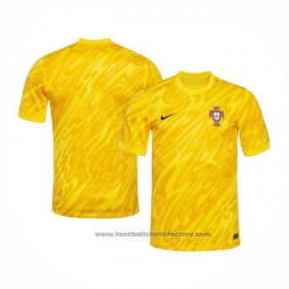 Portugal Goalkeeper Shirt 2024 Yellow