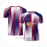 Pre-match Shirt Barcelona 2023 Blue and Red