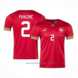 Serbia Player Pavlovic Home Shirt 2022