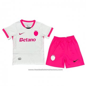 Sporting Special Shirt Kids 2025-2026 White Pink