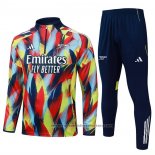 Sweatshirt Tracksuit Arsenal Kids 2025-2026 Blue Yellow Red
