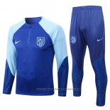 Sweatshirt Tracksuit Atletico Madrid 2022-2023 Blue