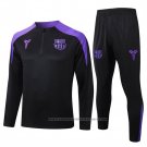 Sweatshirt Tracksuit Barcelona Kid 2025-2026 Black Purple