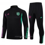 Sweatshirt Tracksuit Bayern Munich Kids 2023-2024 Black