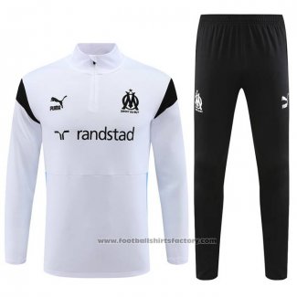 Sweatshirt Tracksuit Olympique Marseille 2023-2024 White