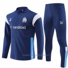 Sweatshirt Tracksuit Olympique Marseille Kids 2023-2024 Blue