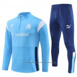 Sweatshirt Tracksuit Olympique Marseille Kids 2023-2024 Blue