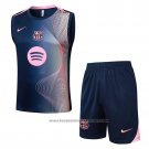 Tracksuit Barcelona Without Sleeves 2025-2026 Black Pink