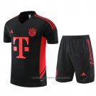 Tracksuit Bayern Munich Short Sleeve 2022-2023 Black - Shorts