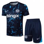 Tracksuit Chelsea Short Sleeve 2024-2025 Blue - Shorts
