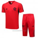 Tracksuit Flamengo Short Sleeve 2023-2024 Red - Shorts
