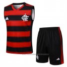 Tracksuit Flamengo Without Sleeves 2025-2026 Black Red