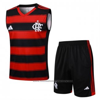 Tracksuit Flamengo Without Sleeves 2025-2026 Black Red